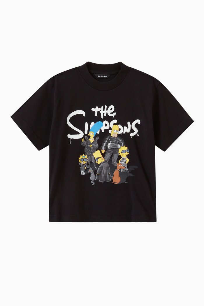 

The Simpsons™ & © 20th Television T-shirt in Cotton Jersey, Black