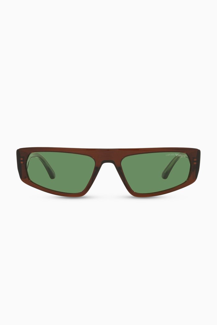 

D-frame Sunglasses in Acetate, Green