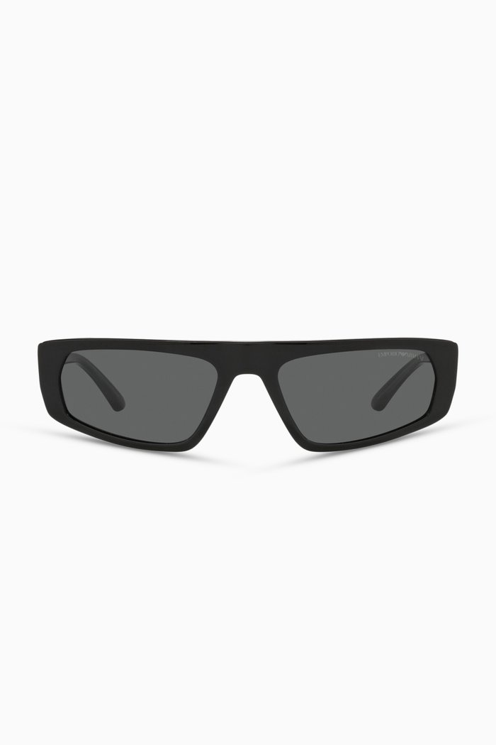 

D-frame Sunglasses in Acetate, Grey