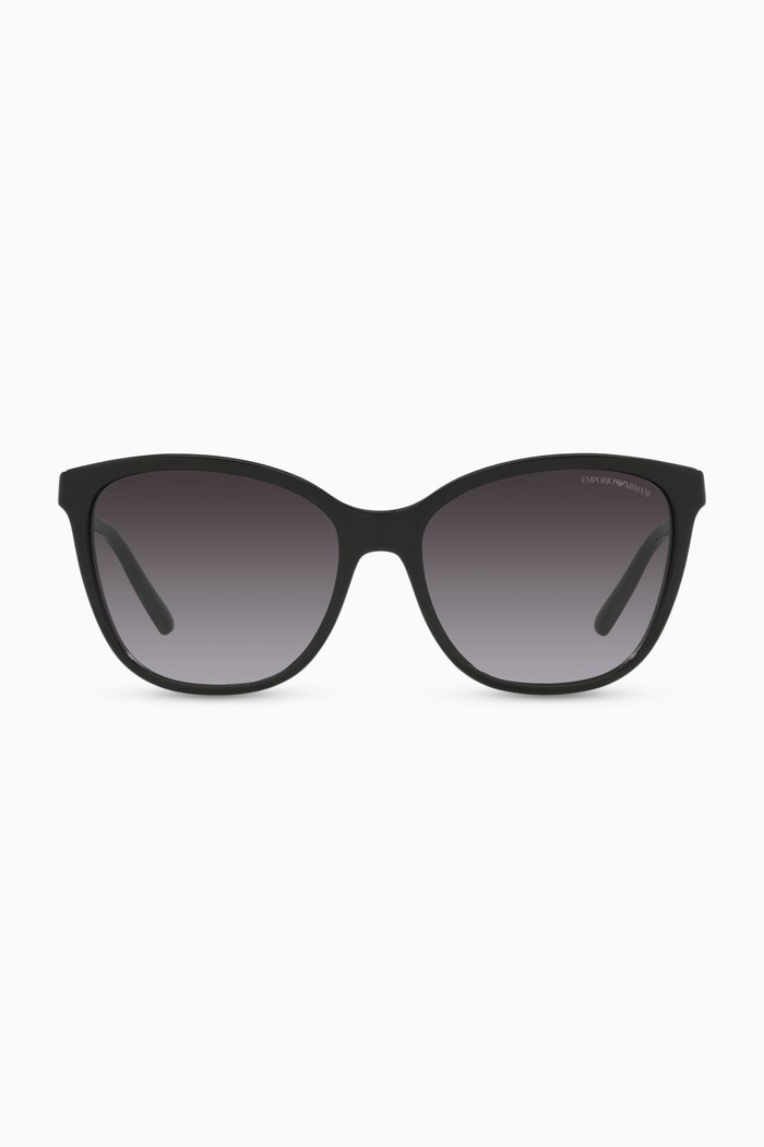 

D-frame sunglasses in Acetate, Grey