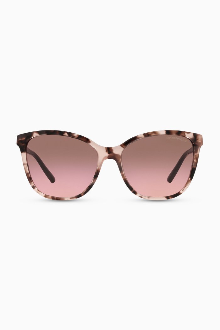 

D-frame sunglasses in Acetate, Pink