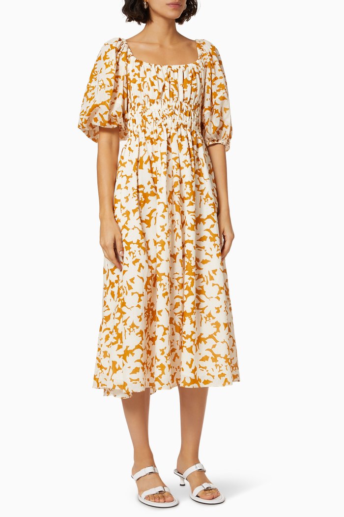 

Landon Dress in Cotton, Brown