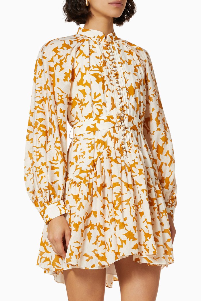 

Wolcott Dress in Linen, Brown