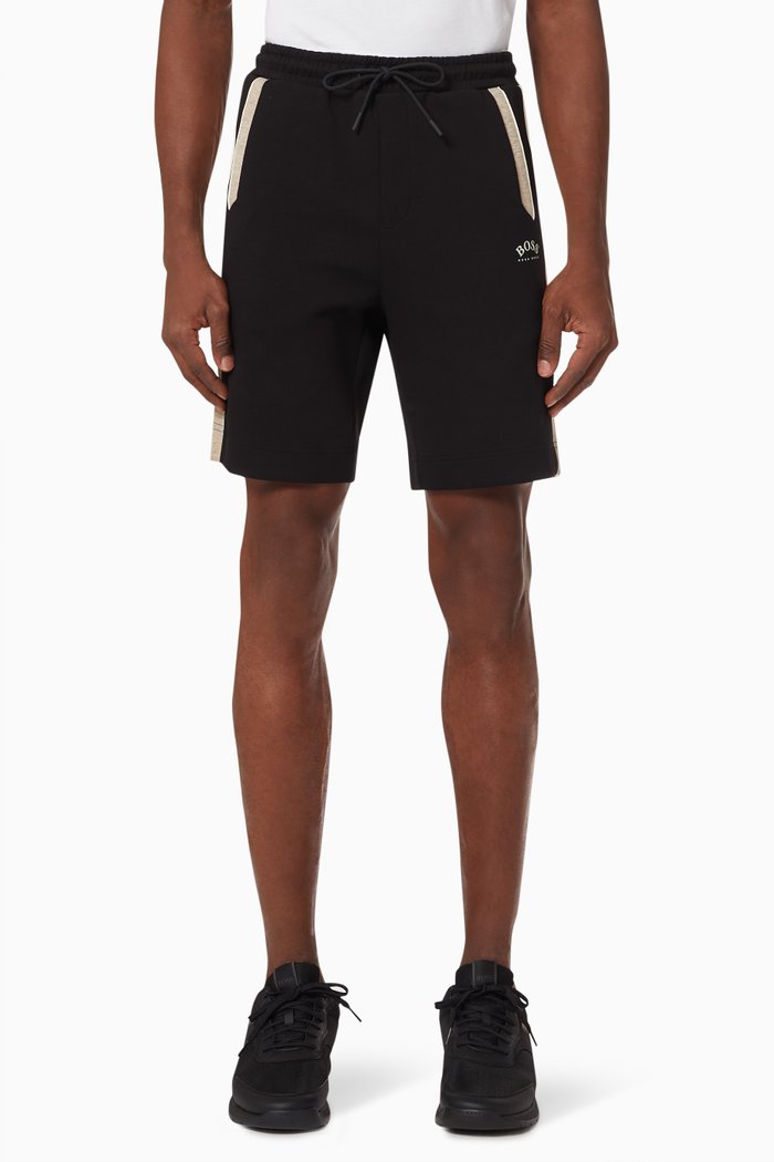 

Headlo 1 Gym Shorts in Stretch Cotton, Black