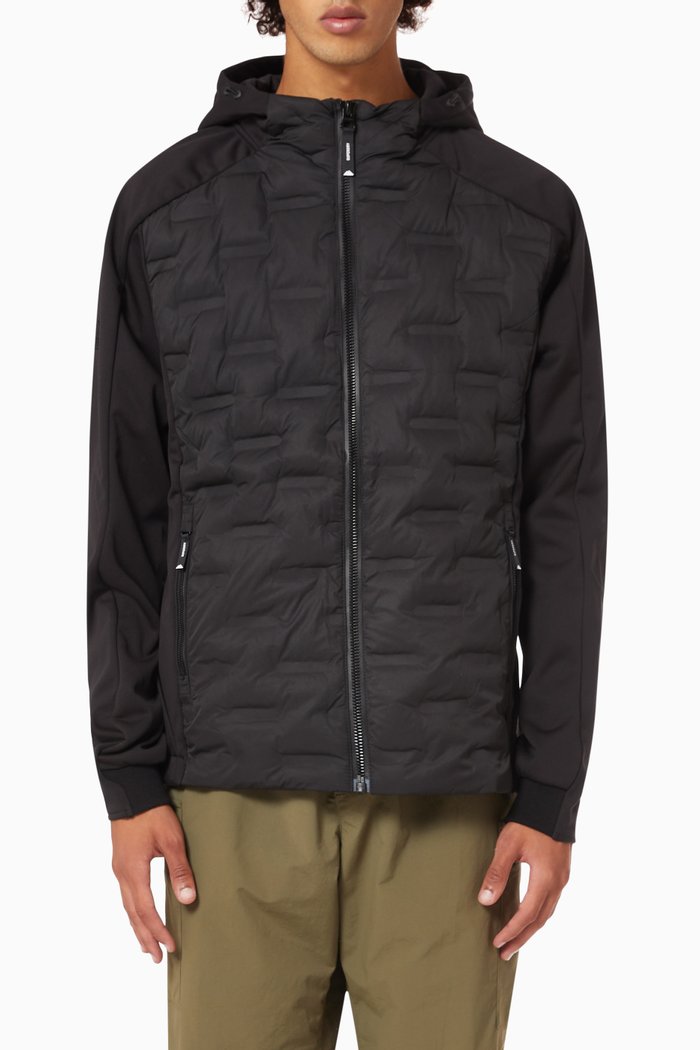 

Mountain Hybrid Zip Hoodie, Black