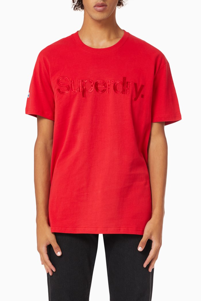 

Core Logo T-shirt in Cotton Jersey, Red