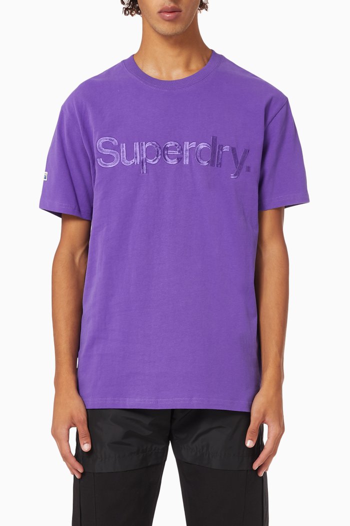 

Core Logo T-shirt in Cotton Jersey, Purple