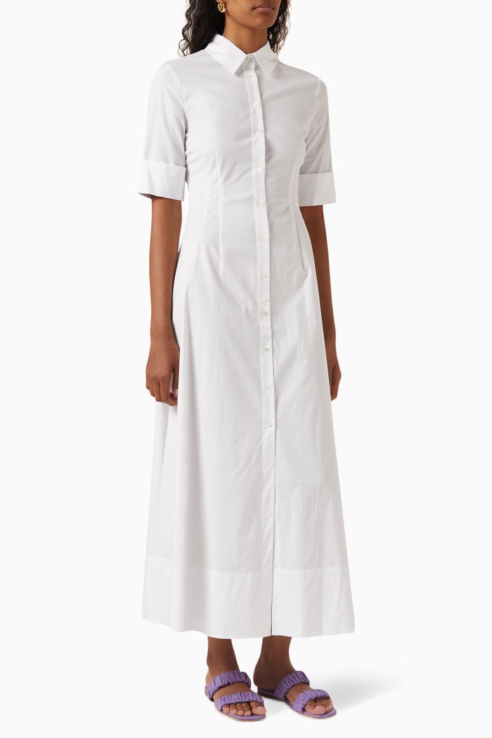 

Joan Maxi Dress in Cotton, White