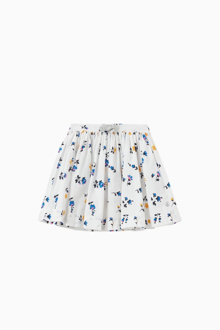 

Floral Pattern Skirt in Poplin, Multicolour
