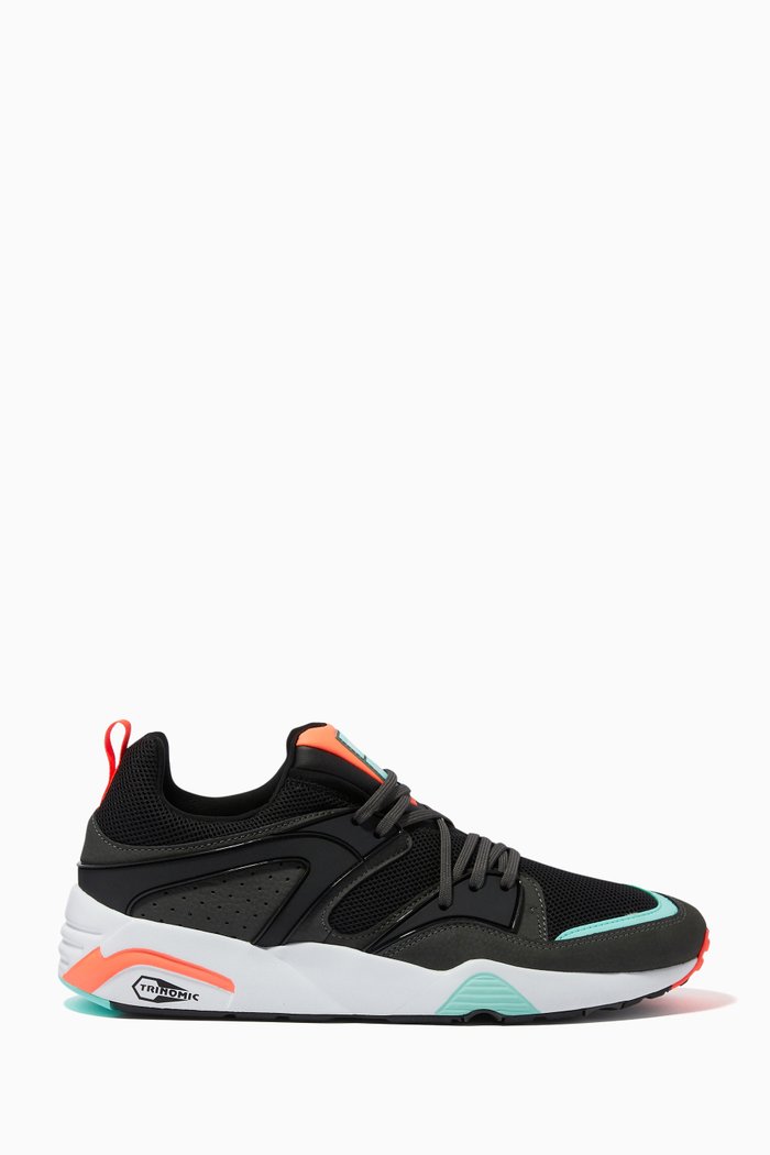 

Blaze of Glory "Reverse Classics" Trainers in Mesh & Textile, Black