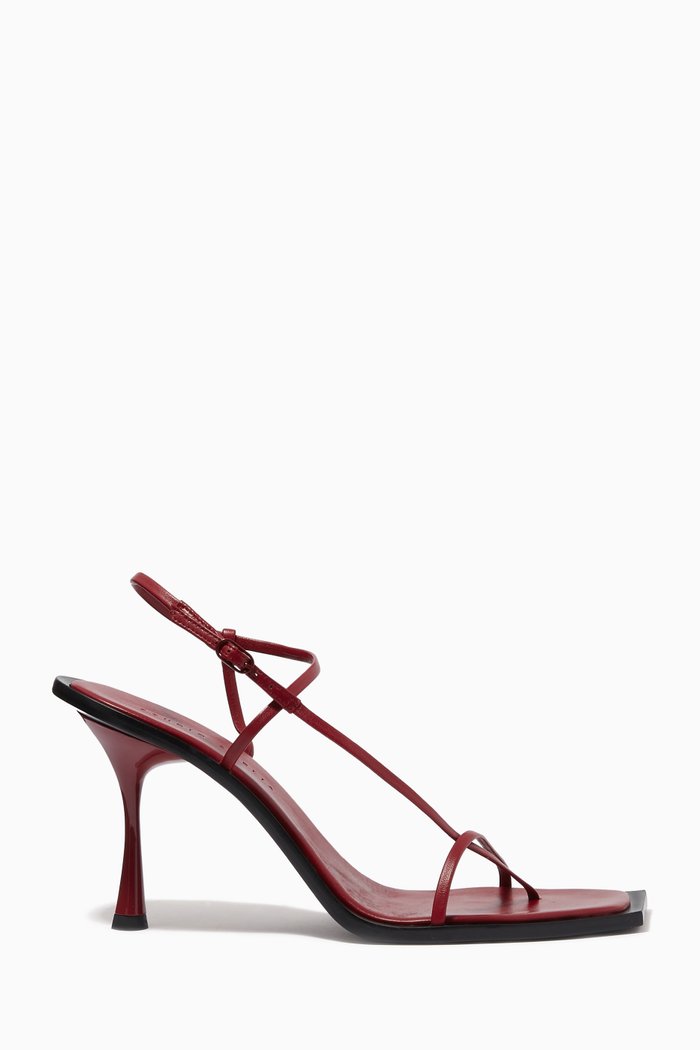 

Filament 90 Sandals in Leather, Burgundy