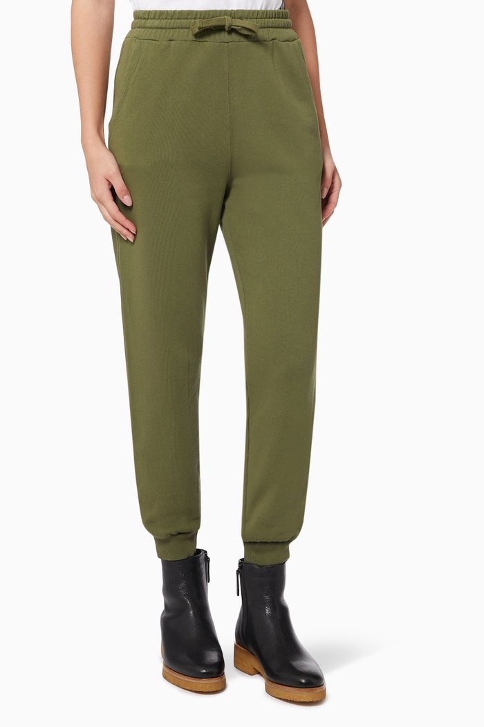 

Heart Logo Sweatpants in Jersey, Green
