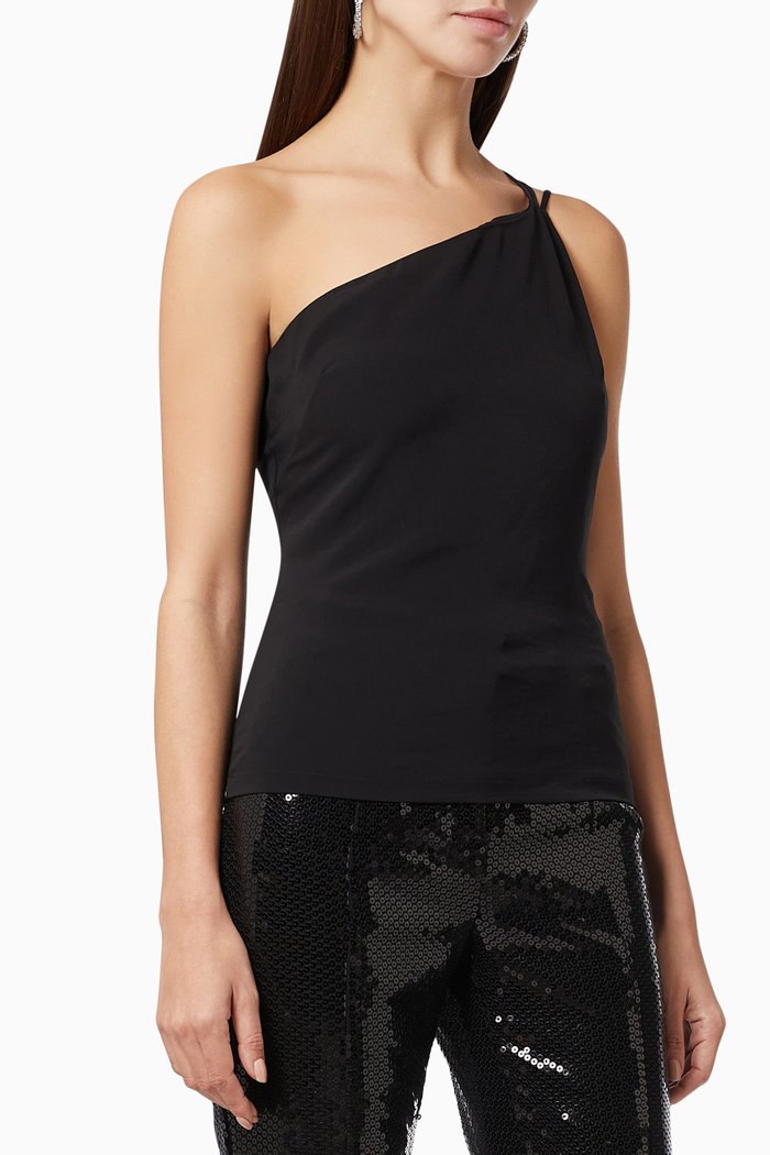

Lithium Top in Crepe, Black