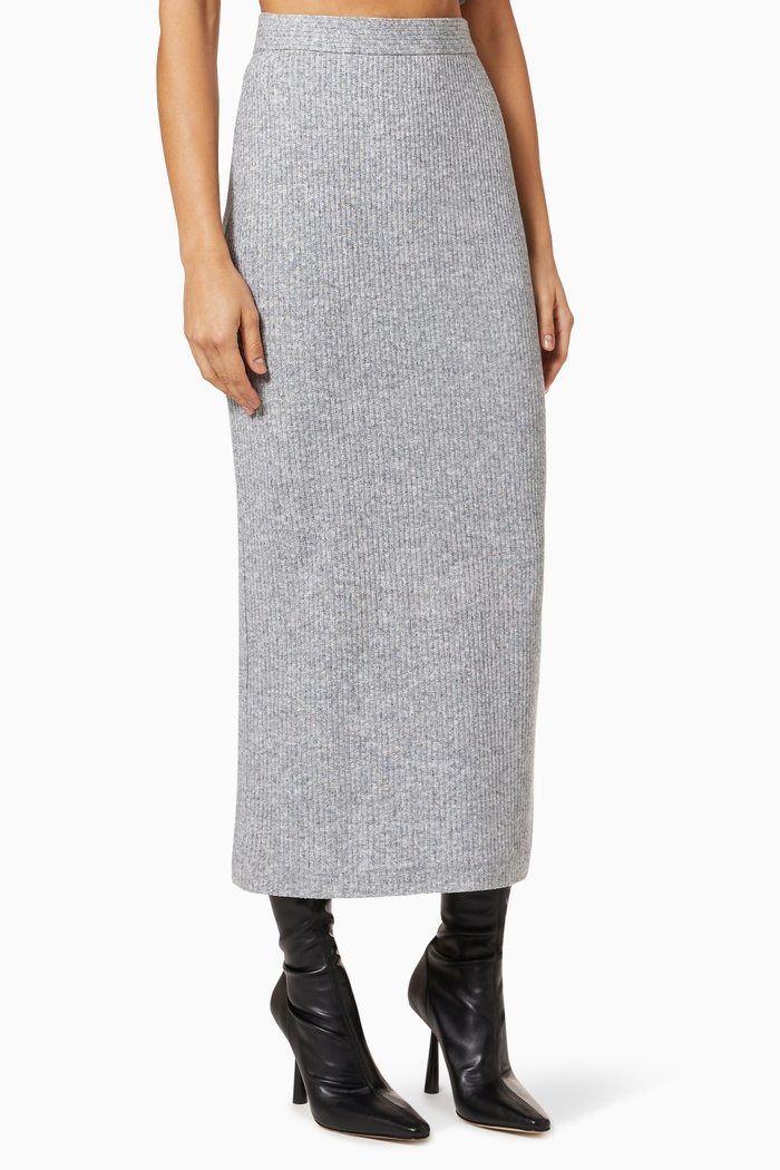 

Pencil Skirt in Viscose, Grey