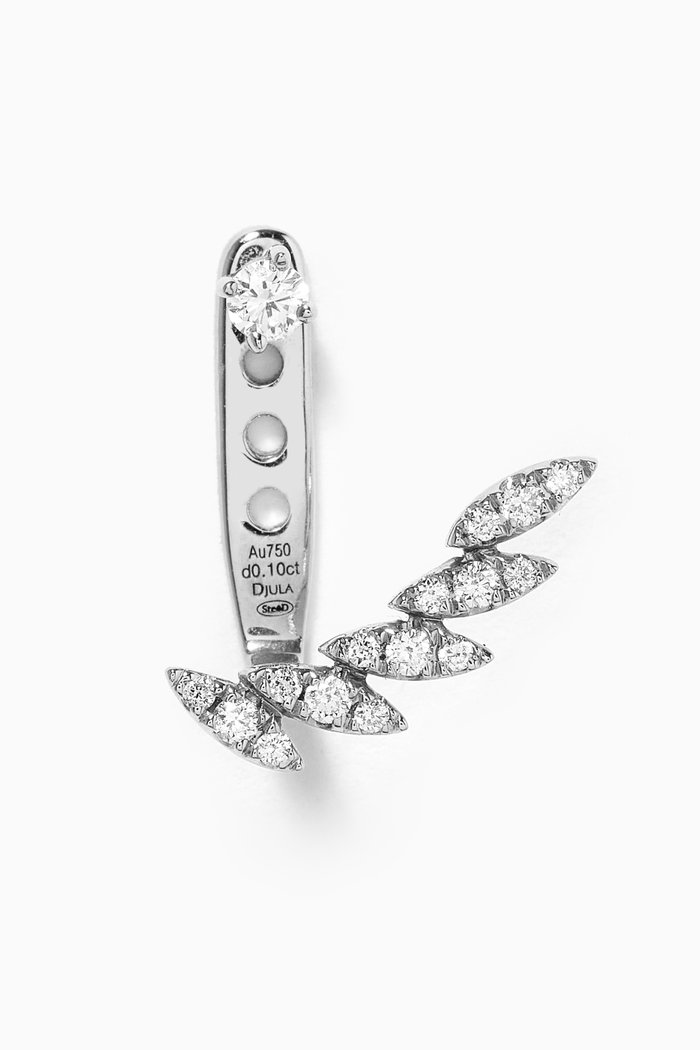 

Marquise Diamond Single Earring in 18kt Rose Gold, White