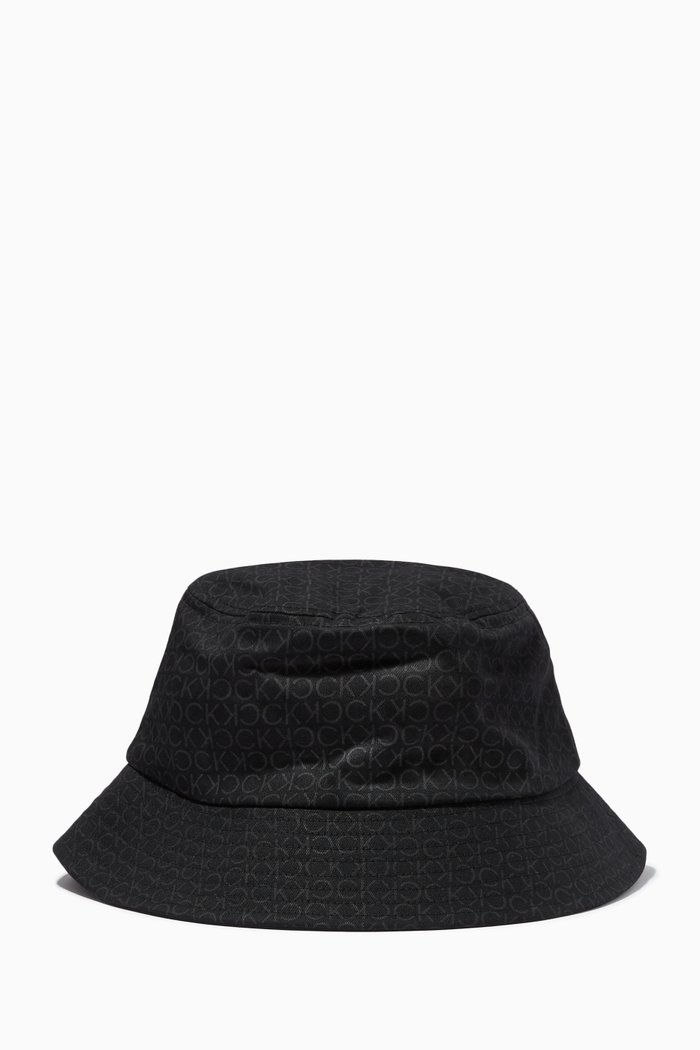 

Logo Bucket Hat in Organic Cotton Twill, Black