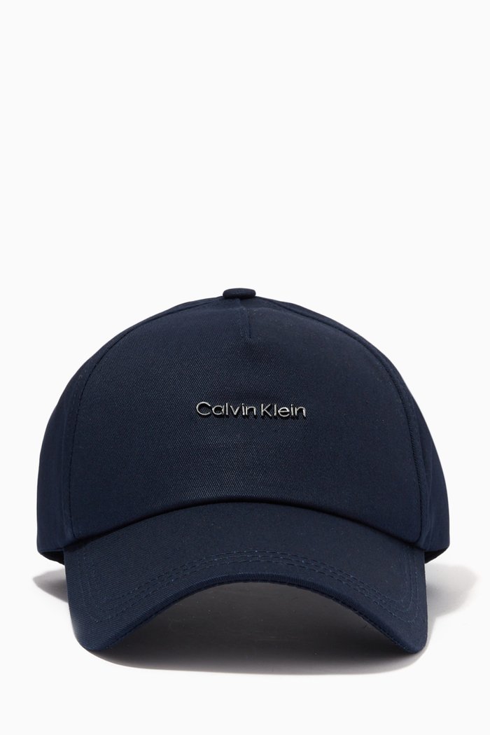 

Metal Logo Cap in Organic Cotton Twill, Blue