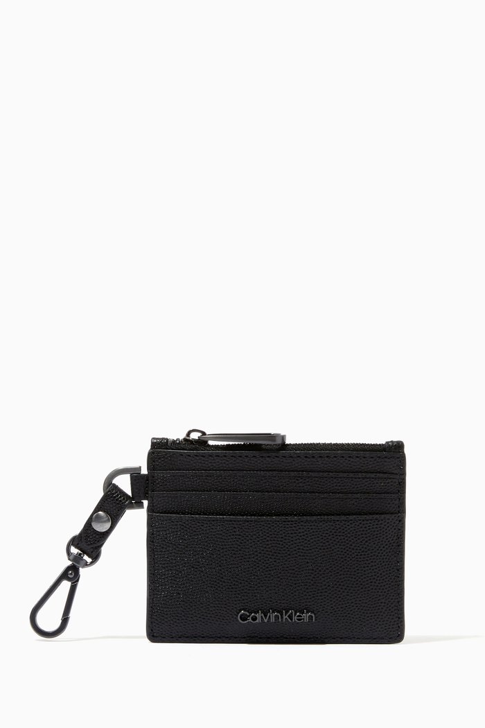 

Logo Cardholder in Leather, Black