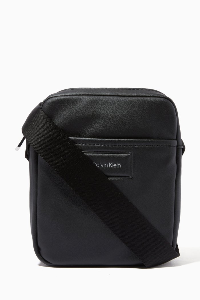 

Reporter Bag in Leather, Black