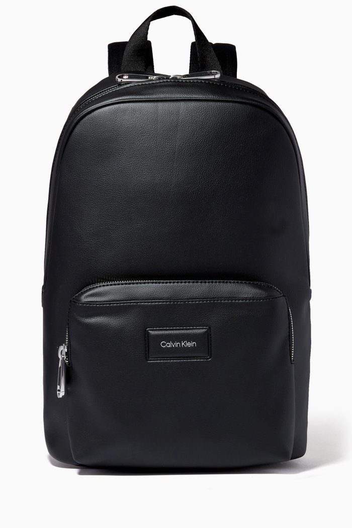 

Campus Backpackbackpackback in Faux Leather, Black