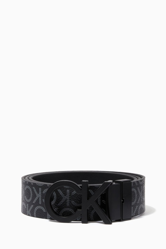 

Reversible Belt in Faux Leather, Black