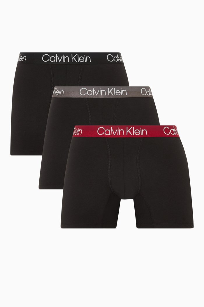 

Cotton Stretch Trunks, Set of 3, Black