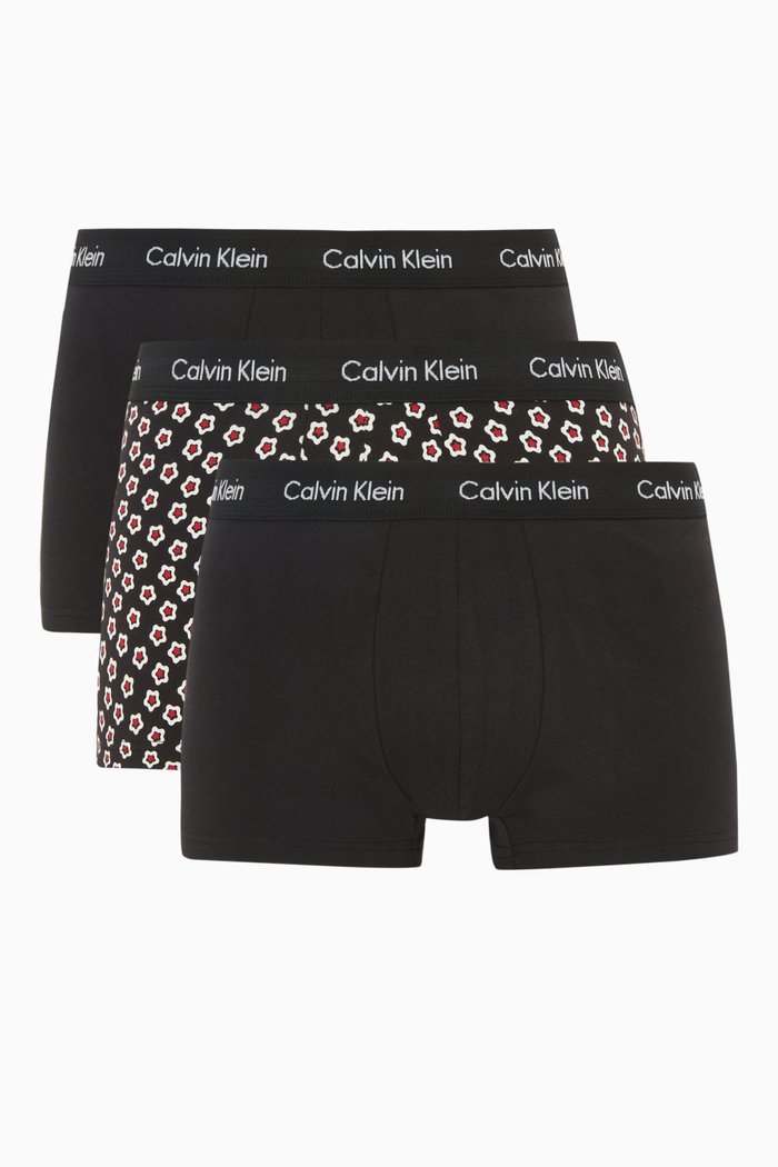 

Low Rise Trunks in Cotton Stretch, Set of 3, Multicolour