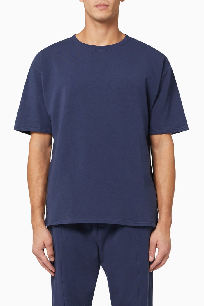 

Gloss Lounge T-shirt in Cotton Jersey, Blue