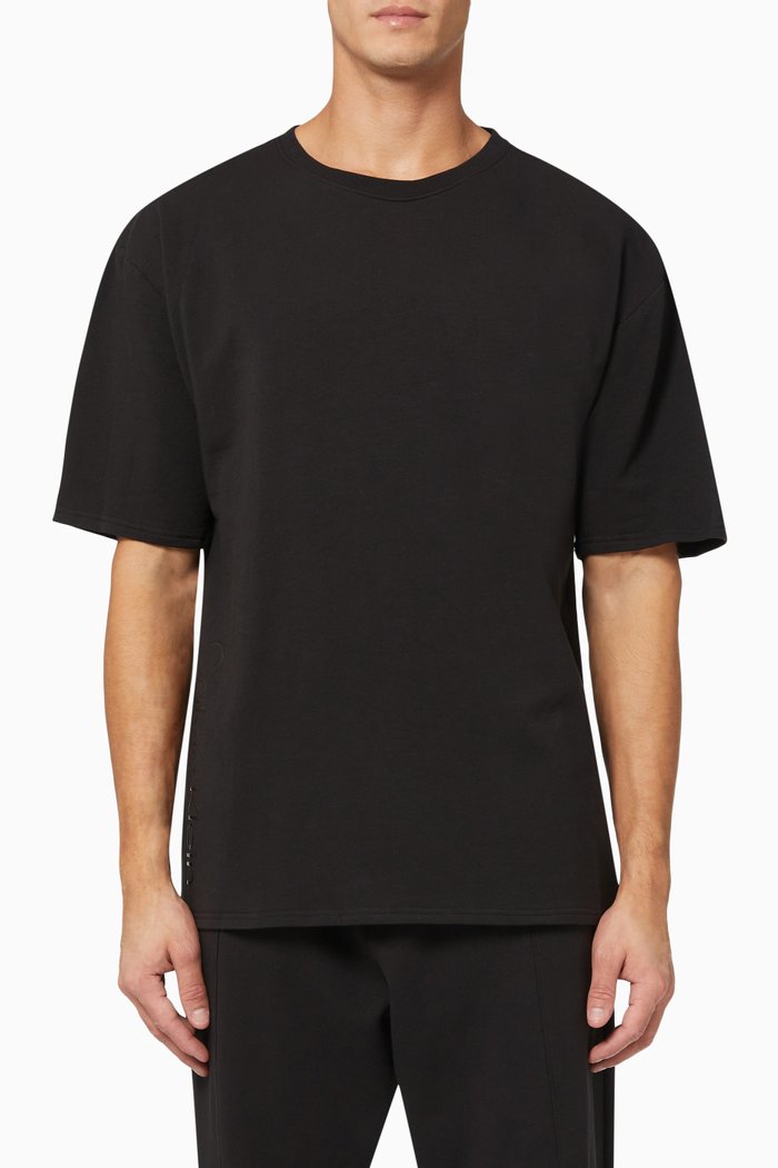 Gloss Lounge T-shirt in Cotton Jersey, Black