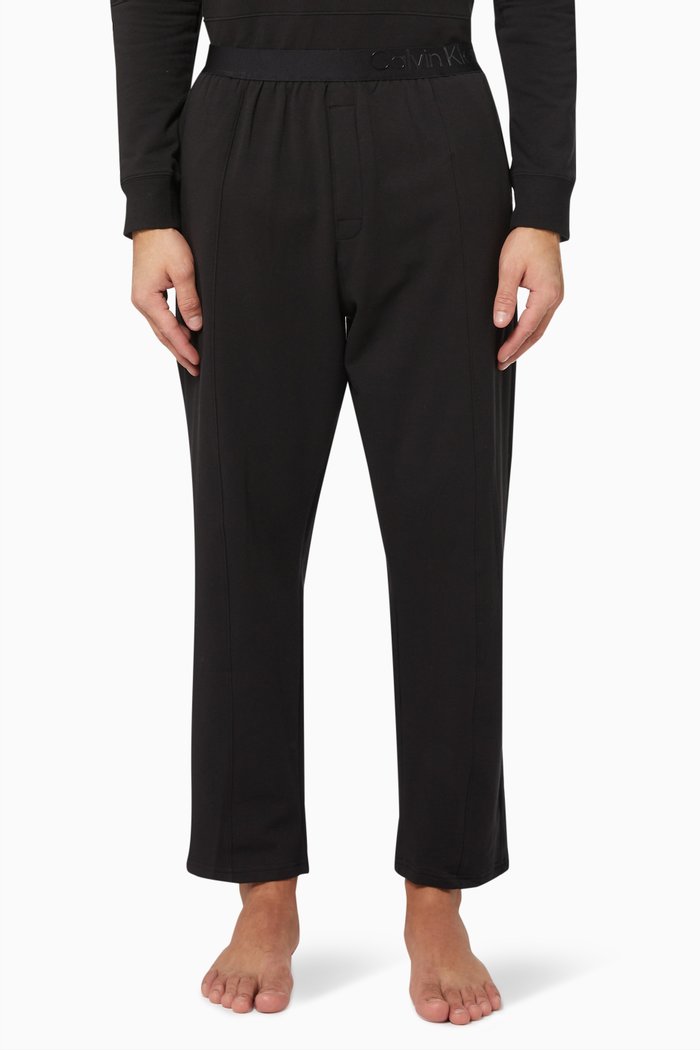 

Gloss Lounge Jogger Pants in Organic Cotton Fleece, Black