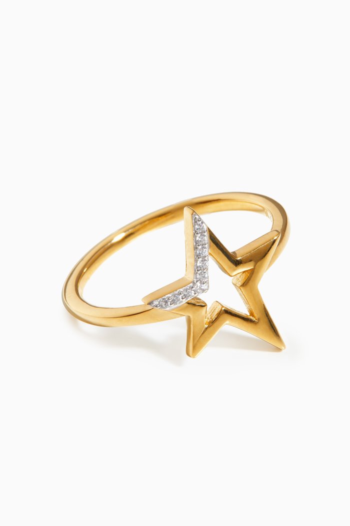 

Celestial Pave Star Ring in 18kt Gold Vermeil