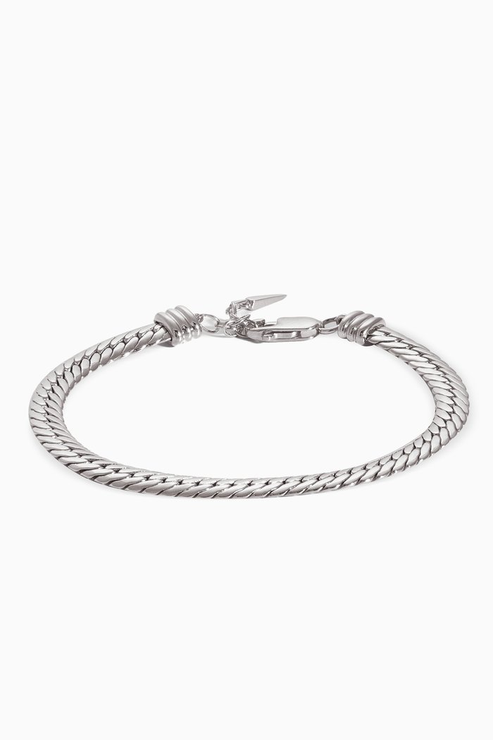 

Camail Snake Chain Bracelet in Silver Plating