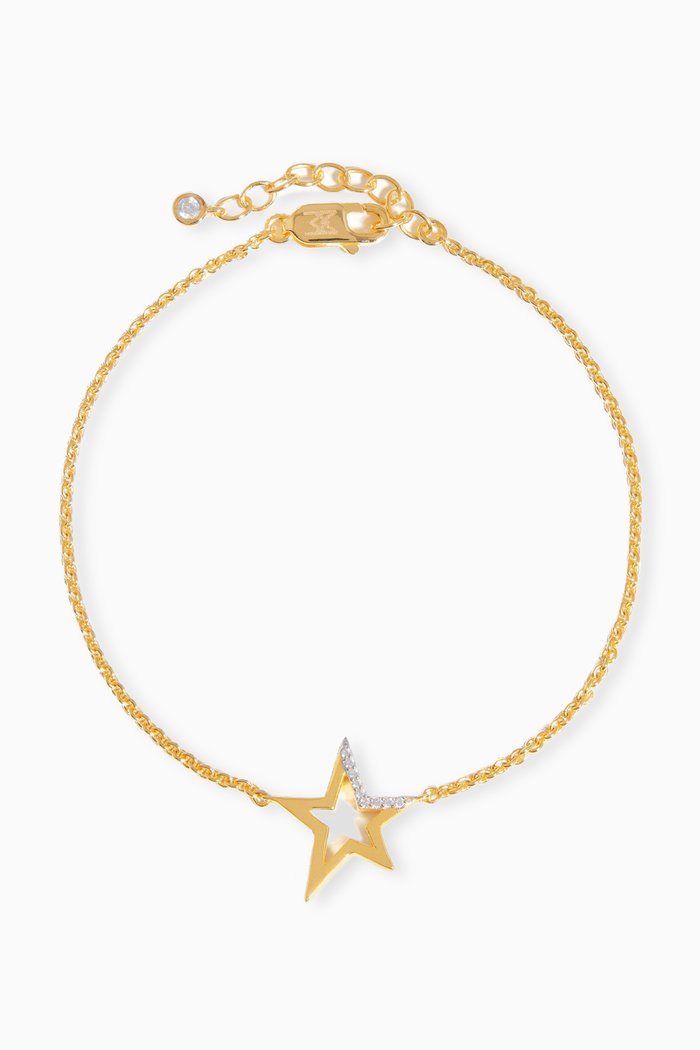 

Celestial Pave Star Bracelet in Gold Vermeil