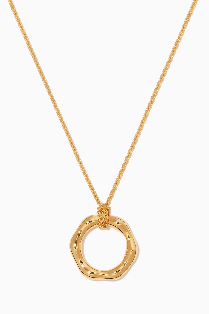 

Mini Molten Pendant Necklace in 18kt Gold Vermeil on Sterling Silver