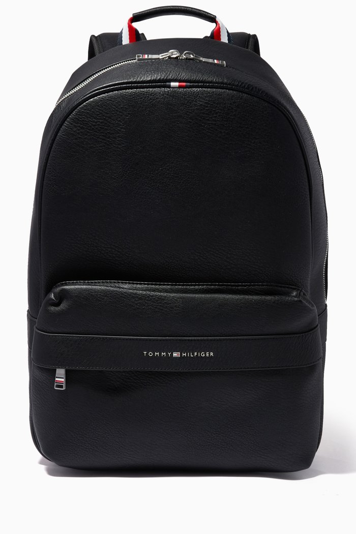 

Casual Backpack in Vegan Leather, Black