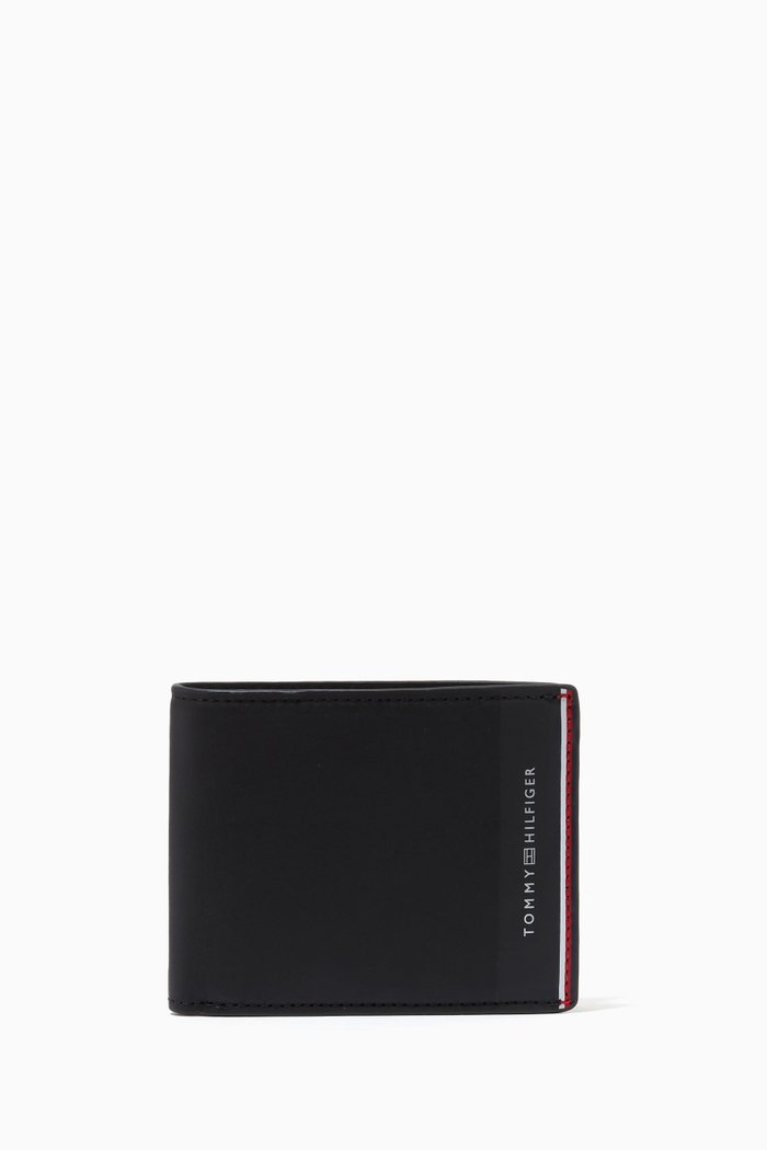 

Commuter RFID Bi-fold Wallet in Leather, Black