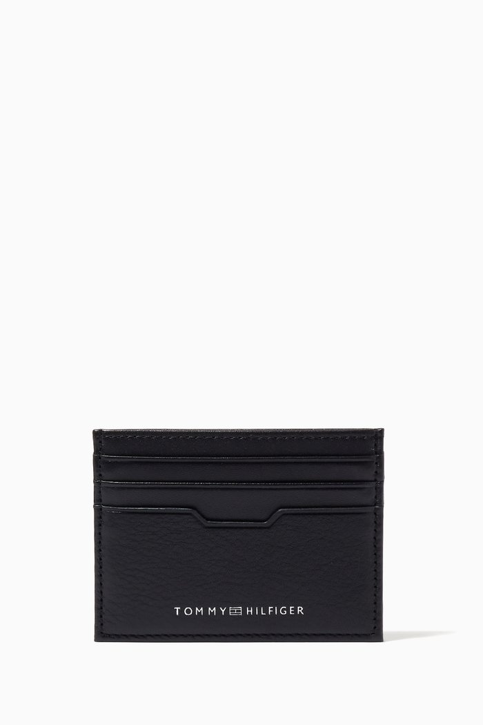 

TH Downtown Card Holder in Leather, Black