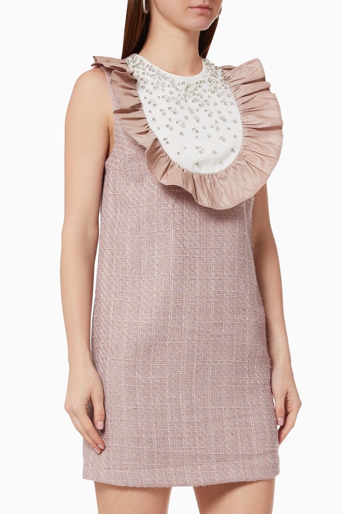 

Mini Dress in Tweed, Pink
