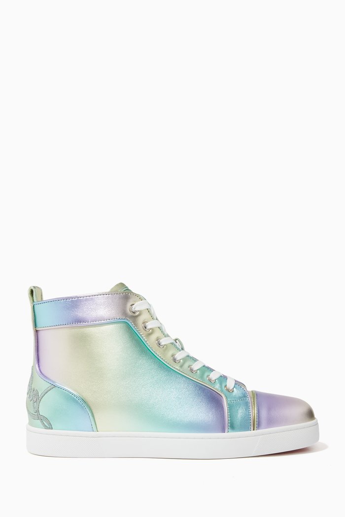 

Fun Louis Sneakers in Metallic Nappa Leather, Multicolour