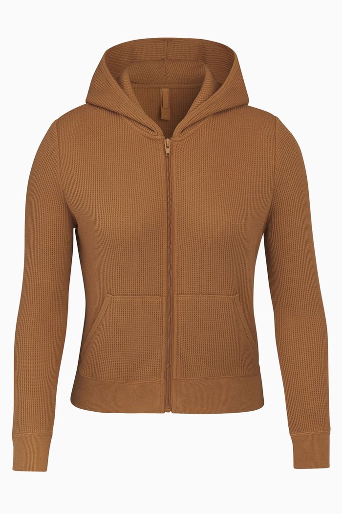 

Waffle Hoodie, Brown