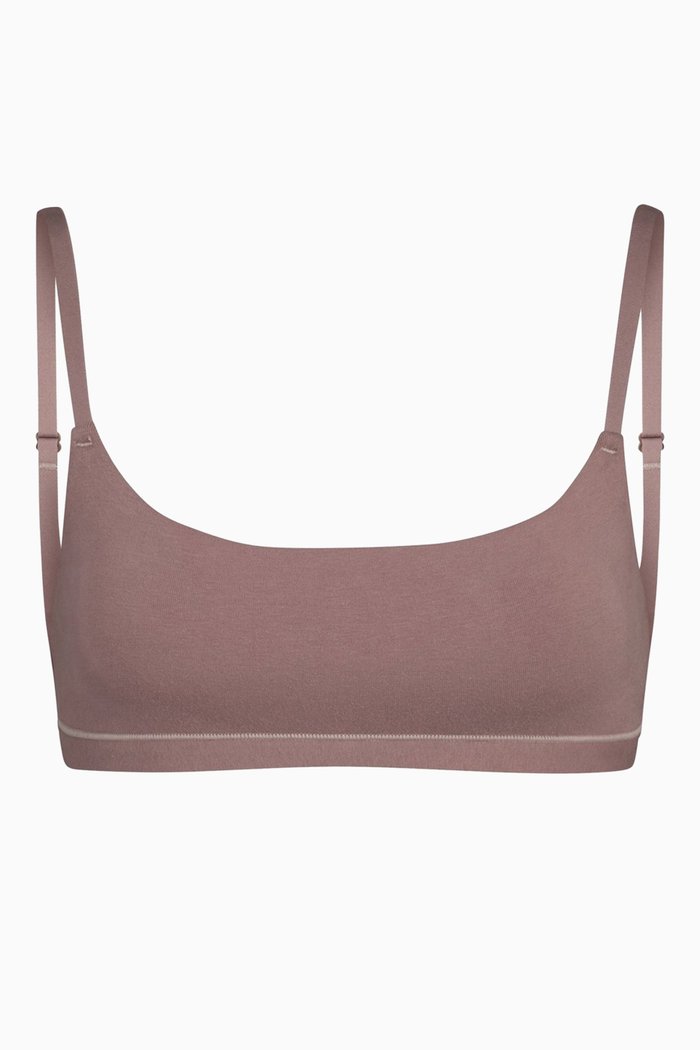 

Cotton Jersey Scoop Bralette, Neutral