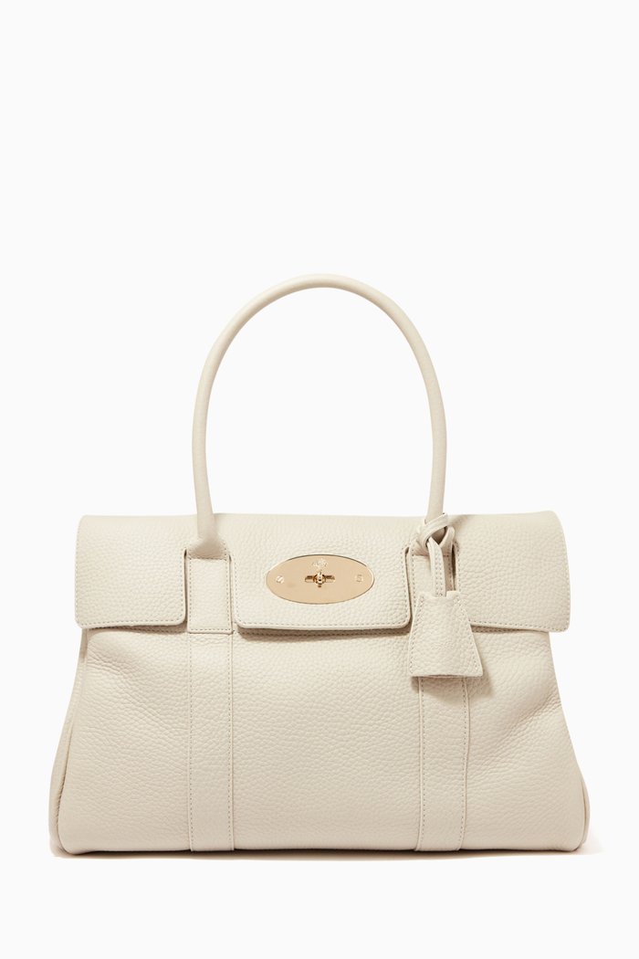 

Bayswater Shoulder Bag in Heavy Grain Leather, Neutral