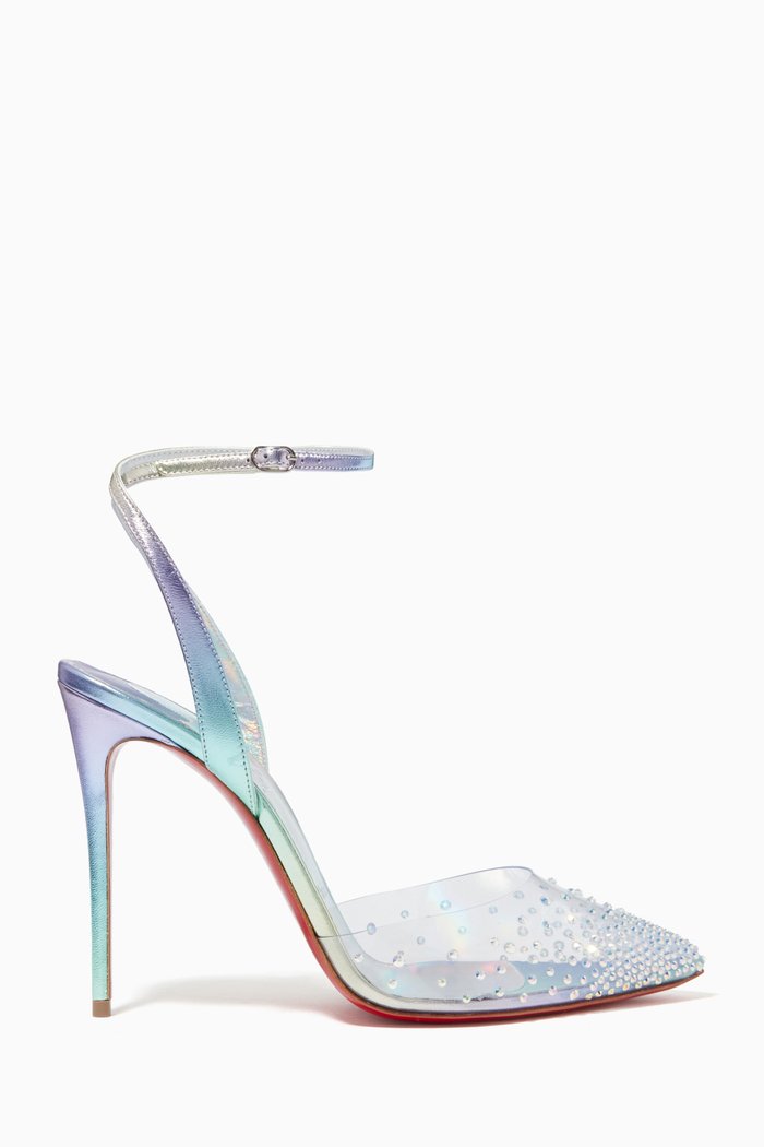 

Spikaqueen 100 Pumps in PVC & Metallic Nappa, Multicolour