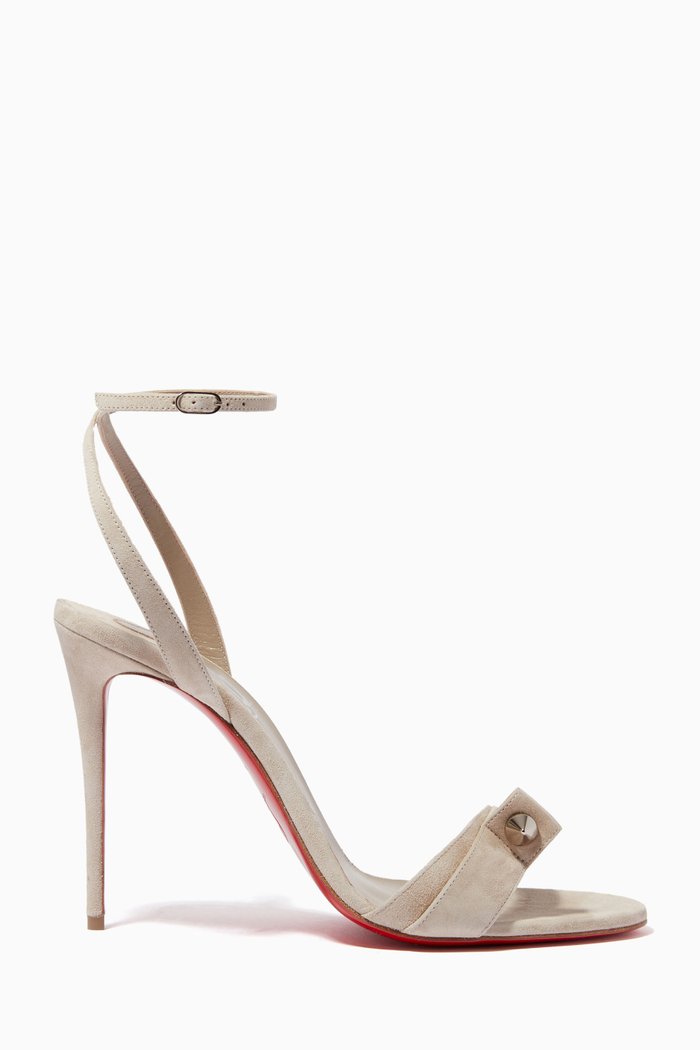 

Umberta 100 Sandals in Suede, Neutral