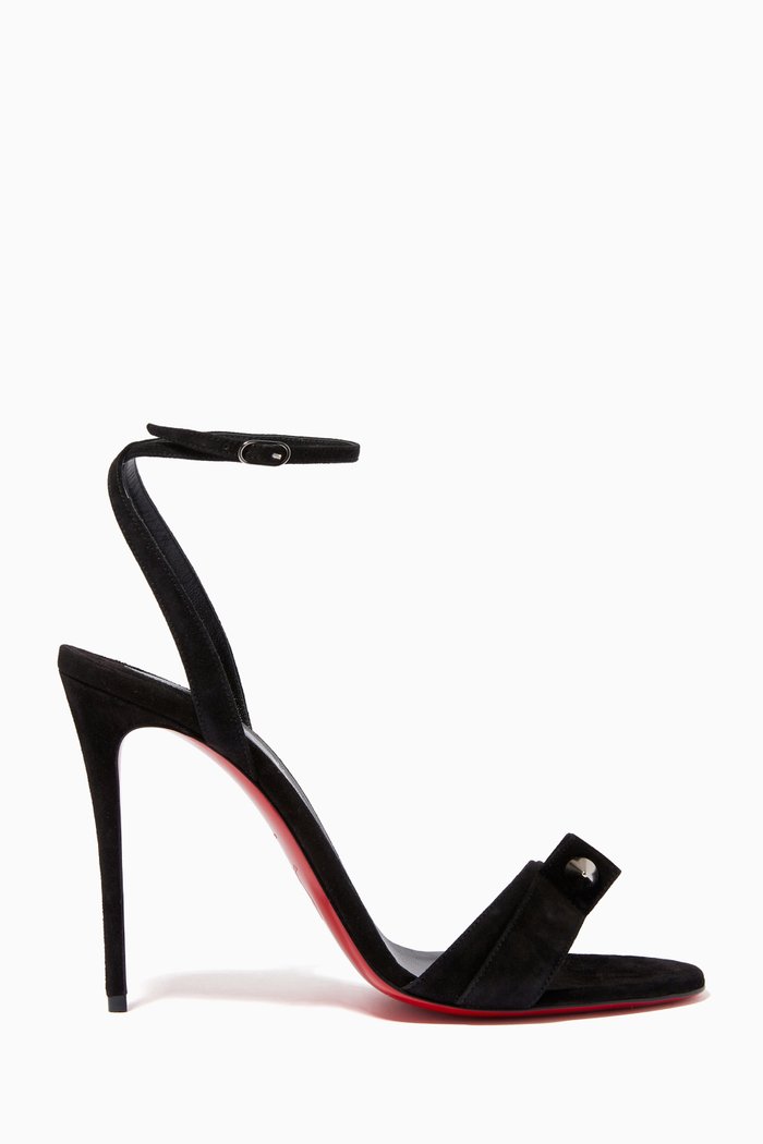

Umberta 100 Sandals in Suede, Black