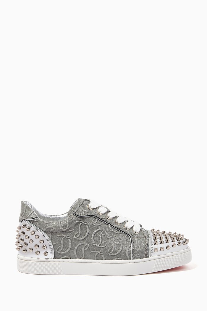 

Vieira 2 Sneakers in CL Monogram Leather, Silver