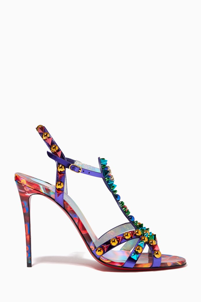 

Goldora 100 Sandals in Graphic Patent Leather, Multicolour