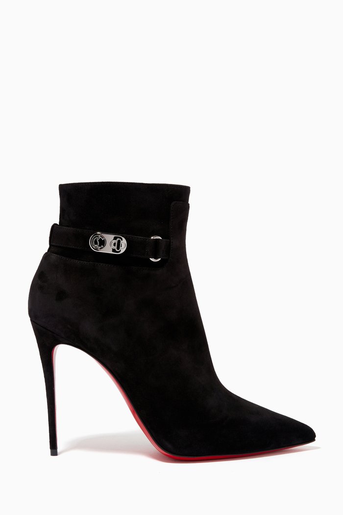 Lock So Kate Booty 100 Ankle Boots in Suede, Black