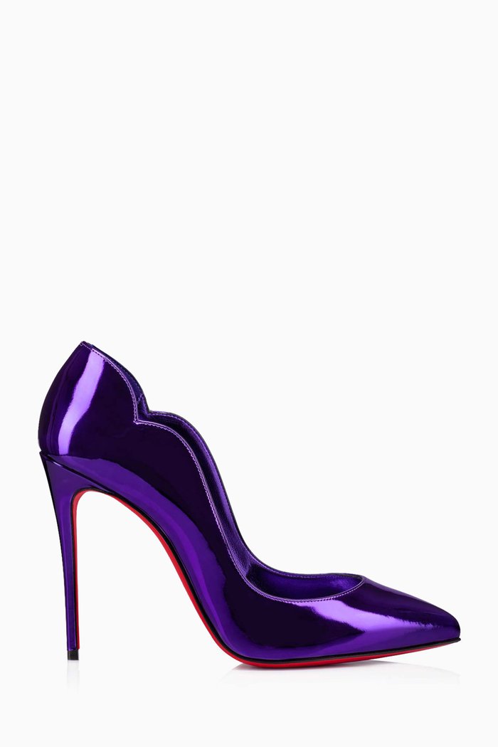 

Hot Chick 100 Pumps in Mirror-effect Leather, Purple