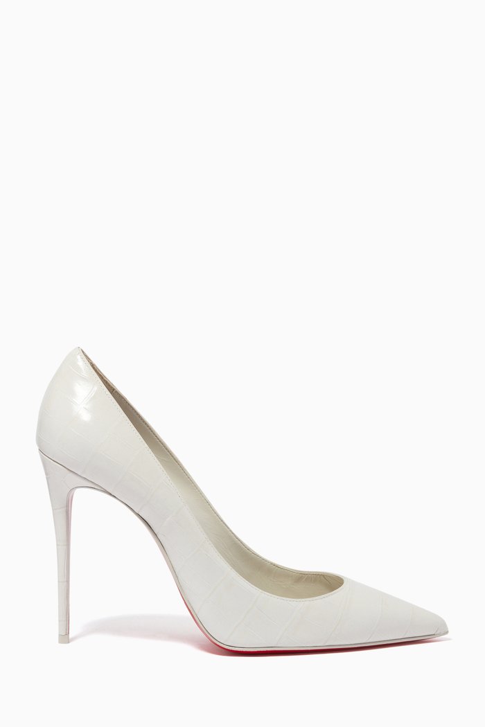 

Kate 100 Pumps in Alligator Embossed Leather, Neutral